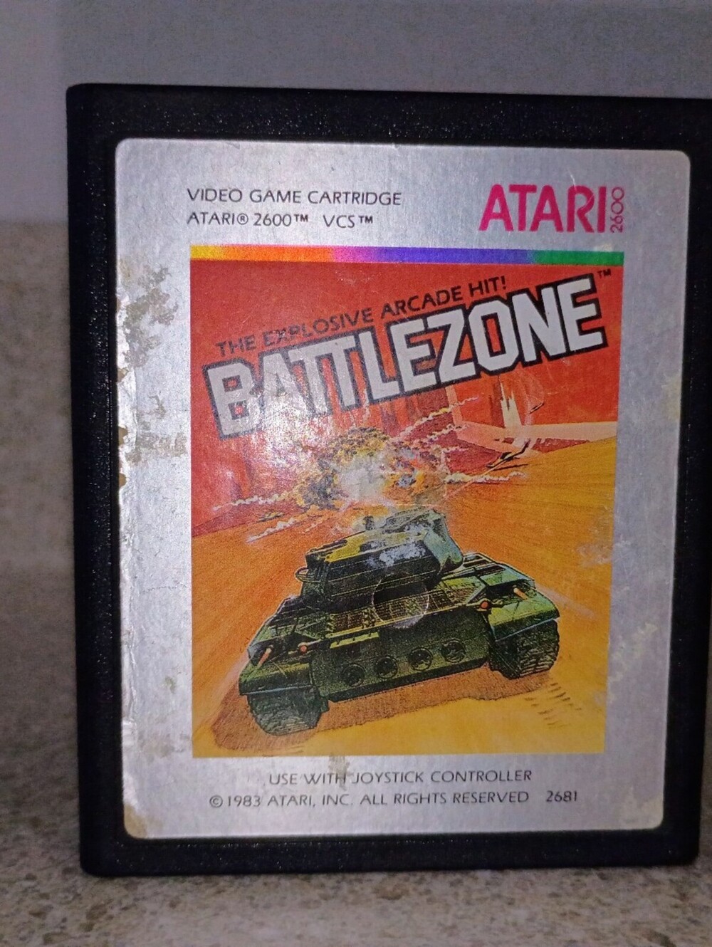 Atari 2600 Battlezone Video Game Cartridge